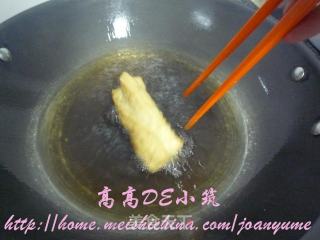 家庭版健康油条的做法步骤：2