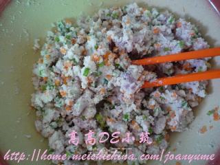 豆渣煎饺的做法步骤：2