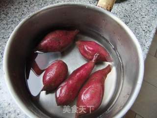 椰香紫芋的做法步骤：2