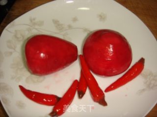 腊肉炒泡菜蘑芋的做法步骤：2