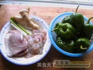 醸青椒的做法步骤：2
