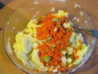 培根芝士土豆泥的做法步骤：2