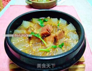 冬瓜焖火腿的做法步骤：2