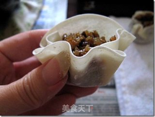 糯米鸡肉烧麦的做法步骤：2