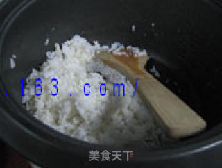 腊肠芥菜炒饭的做法步骤：2