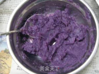 香甜的紫薯包包的做法步骤：2
