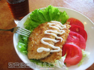 美式乡村鸡排的做法步骤：2