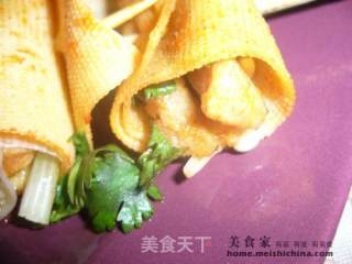 金牌豆皮卷的做法步骤：2