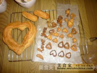 心型水果泡芙的做法步骤：2