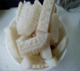墨鱼汤煮切糕的做法步骤：2