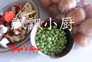 红烧油面筋的做法步骤：2