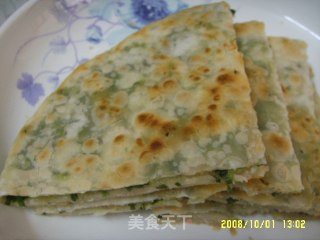韭菜煎饼的做法步骤：2