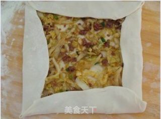 肉碎白菜饼的做法步骤：2