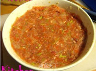 肉饼子蒸蛋的做法步骤：2