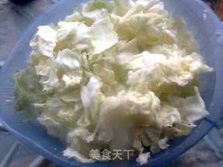 酱爆包心菜的做法步骤：2