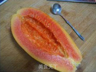 木瓜培根饭的做法步骤：2