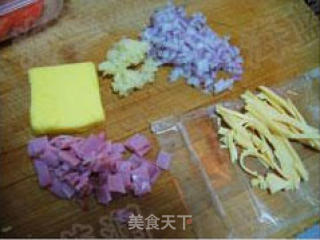 木瓜培根饭的做法步骤：2