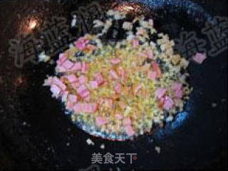 木瓜培根饭的做法步骤：2