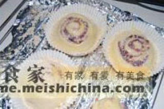 紫薯面包卷的做法步骤：2