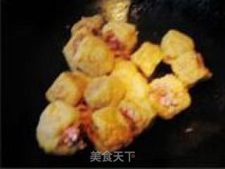 红烧镶油豆腐的做法步骤：2