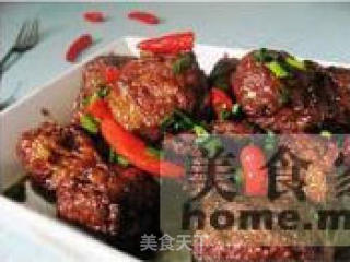 红烧镶油豆腐的做法步骤：2