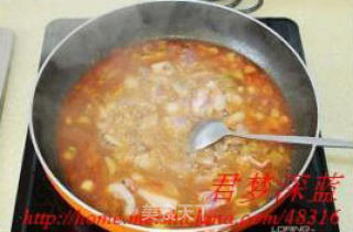 香辣豆花肉片的做法步骤：2