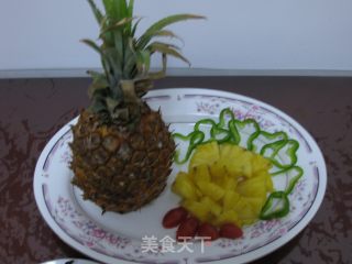 菠萝饭的做法步骤：2