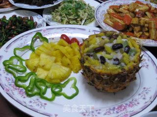 菠萝饭的做法步骤：2