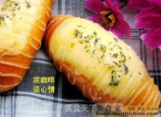 芝士肉松面包的做法步骤：2