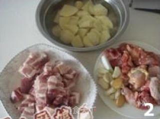肉勾鸡的做法步骤：2