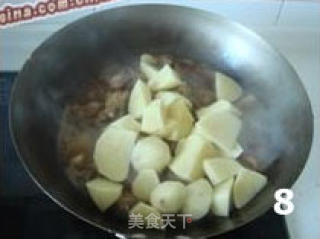 肉勾鸡的做法步骤：2