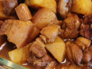 肉勾鸡的做法步骤：2