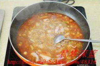 香辣豆花肉片的做法步骤：2