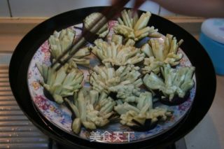 菊花茄子的做法步骤：2