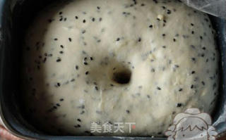 汤种黑芝麻土司的做法步骤：2
