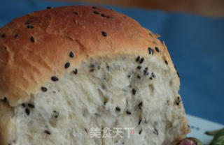 汤种黑芝麻土司的做法步骤：2