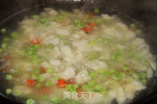鲜虾疙瘩汤的做法步骤：2