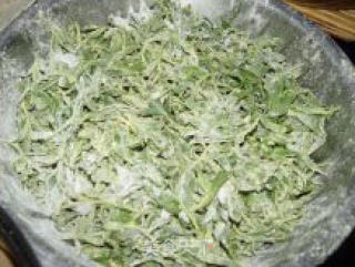 粉蒸扫帚菜的做法步骤：2