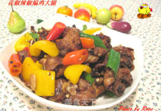 辣椒煸鸡腿的做法步骤：4