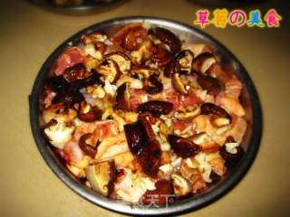 香菇蒸鸡的做法步骤：2
