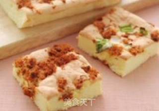 肉松葱花蛋糕的做法步骤：2