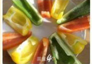彩椒山药的做法步骤：2