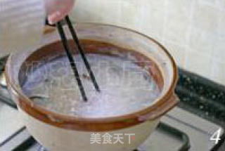 香菇鸡丝粥的做法步骤：2