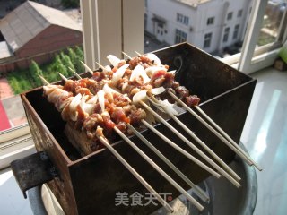 自制烤羊肉串的做法步骤：2