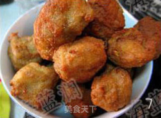 油炸小肉丸的做法步骤：4