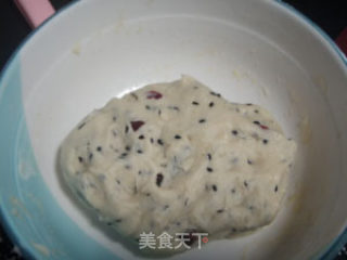 蔓越莓芝麻松饼的做法步骤：2