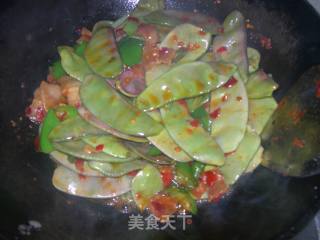 五花肉炒扁豆的做法步骤：2