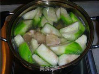水瓜浸鸡的做法步骤：3