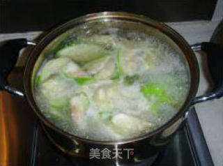 水瓜浸鸡的做法步骤：3