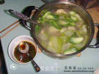 水瓜浸鸡的做法步骤：3